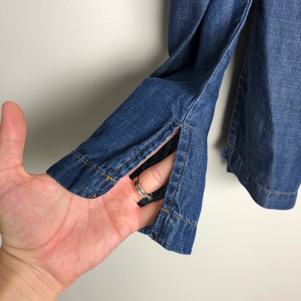 Cloth & Stone | off the shoulder chambray top - Picture 7 of 8